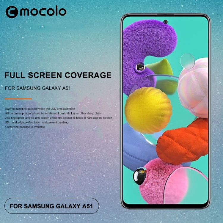 mocolo 0,33 mm 9H 3D Full Glue Pellicola in vetro temperato, For Galaxy A51, For Galaxy A71