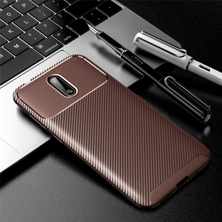 Per la custodia in TPU antiurto con struttura in fibra di carbonio NOKIA 2.3, For NOKIA 2.3