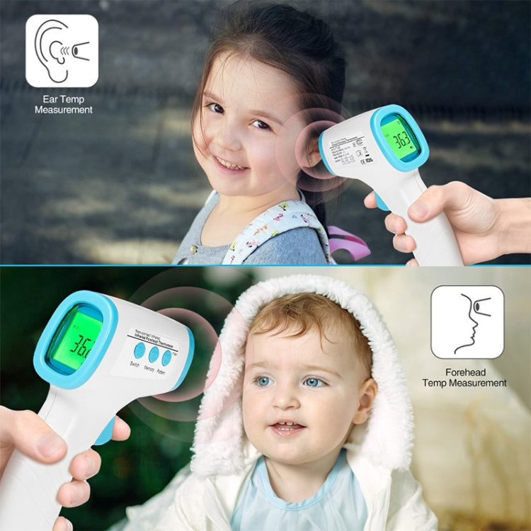 Termometro digitale LCD senza contatto Termometro per il corpo frontale a infrarossi portatile per febbre con misurazione LCD per portabambino per adulti, LCD Digital
