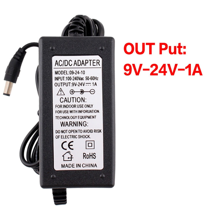Adattatore di alimentazione a tensione regolabile da CA a CC Caricatore di commutazione dell'alimentazione dello schermo di visualizzazione dell'alimentatore universale, US 3V-12V 2A, EU 3V-12V 2A, US 9V-24V 1A, EU 9V-24V 1A, US 3-24V 1A, EU 3-24V 1A