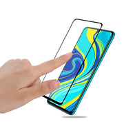 Per Xiaomi Redmi Note 9s mocolo 0.33mm 9H 2.5D Pellicola in vetro temperato a colla completa, For Xiaomi Redmi Note 9s