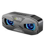 M5 Cool Owl Design Altoparlante Bluetooth LED Flash Altoparlante wireless Radio FM Sveglia Scheda TF