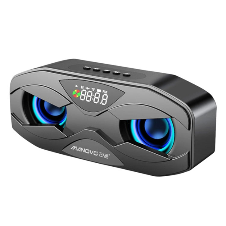 M5 Cool Owl Design Altoparlante Bluetooth LED Flash Altoparlante wireless Radio FM Sveglia Scheda TF