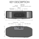 M5 Cool Owl Design Altoparlante Bluetooth LED Flash Altoparlante wireless Radio FM Sveglia Scheda TF