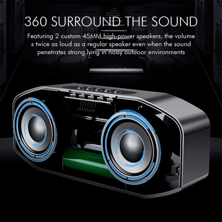 M5 Cool Owl Design Altoparlante Bluetooth LED Flash Altoparlante wireless Radio FM Sveglia Scheda TF