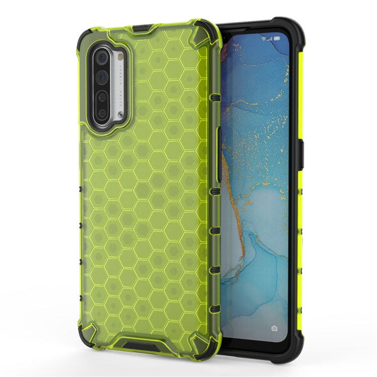Per OPPO Reno3 Custodia antiurto per PC + TPU a nido d'ape, For OPPO Reno3 5G
