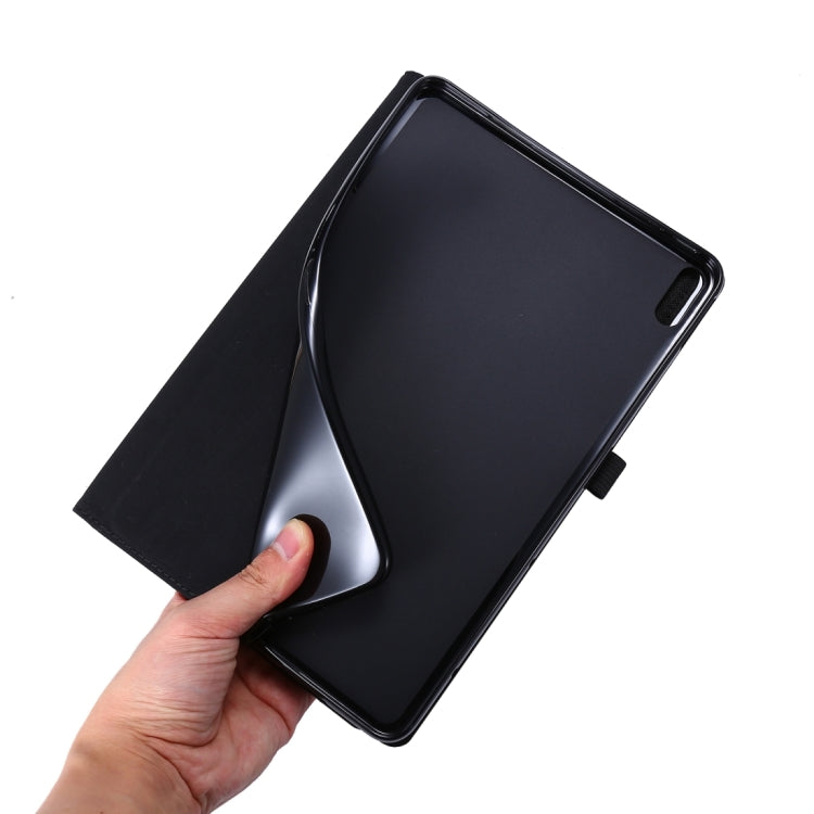 Custodia protettiva piatta in tessuto + TPU con clip per biglietti da visita, For Huawei Matepad Pro 10.8