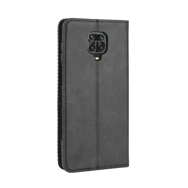 Per Xiaomi Redmi Note 9 Pro / Note 9s / Note 9 Pro Max Fibbia magnetica Retro Crazy Horse Texture Custodia in pelle a vibrazione orizzontale con supporto e slot per schede e cornice per foto, For Xiaomi Redmi Note 9 Pro