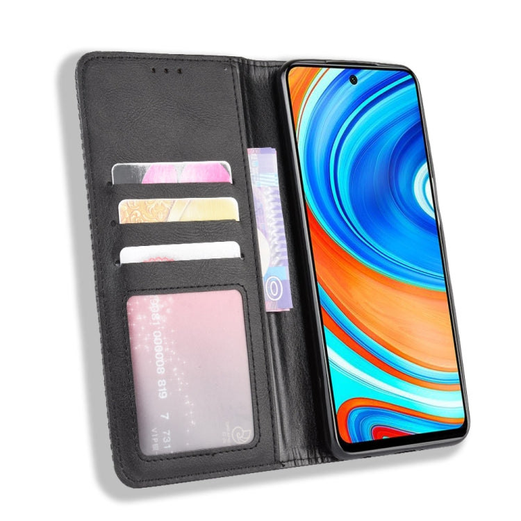 Per Xiaomi Redmi Note 9 Pro / Note 9s / Note 9 Pro Max Fibbia magnetica Retro Crazy Horse Texture Custodia in pelle a vibrazione orizzontale con supporto e slot per schede e cornice per foto, For Xiaomi Redmi Note 9 Pro