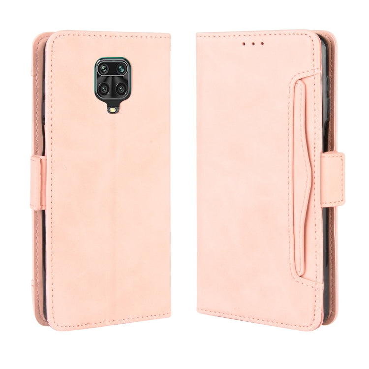 Per Xiaomi Redmi Note 9 Pro / Note 9s / Note 9 Pro Max Custodia in pelle con motivo a portafoglio stile pelle di vitello con slot per schede separato, For Redmi Note 9 Pro