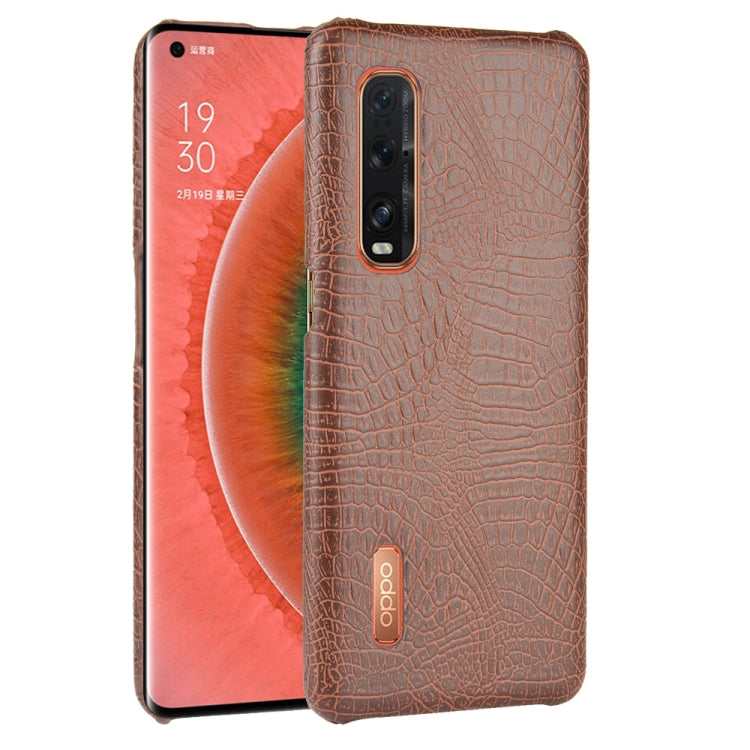 Per Oppo Find X2 Pro Custodia antiurto in coccodrillo Texture PC + PU, For OPPO Find X2 Pro