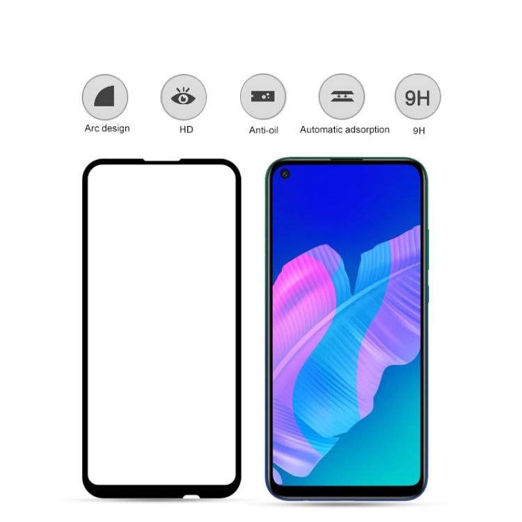 2 pezzi mocolo 0.33mm 9H 2.5D Full Glue Pellicola in vetro temperato, For Huawei P40 Lite E, For Huawei P40 Lite