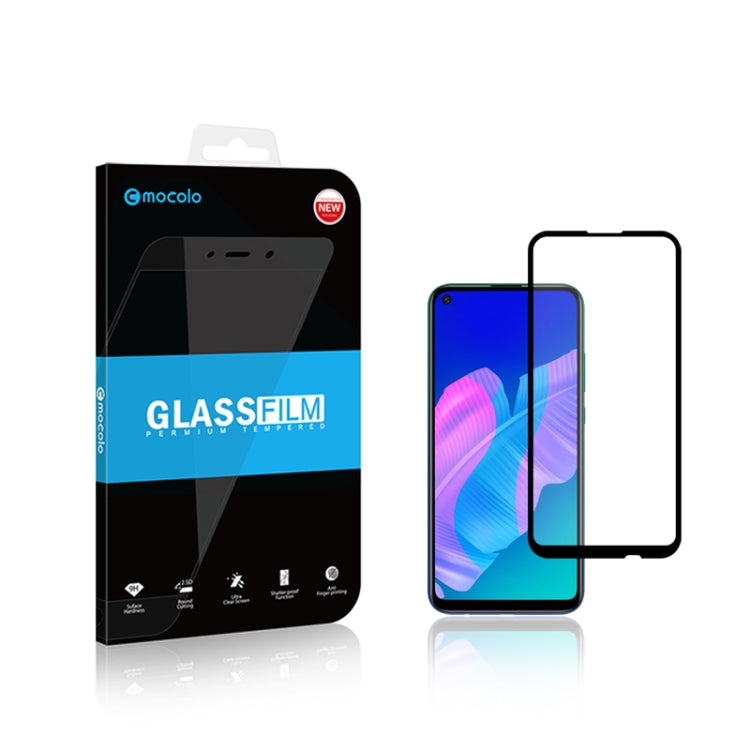 2 pezzi mocolo 0.33mm 9H 2.5D Full Glue Pellicola in vetro temperato, For Huawei P40 Lite E, For Huawei P40 Lite