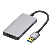 HUB USB 3.0 Onten 8107 con lettore di schede CF SD TF, 8107