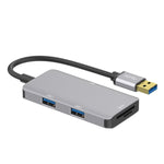 HUB USB 3.0 Onten 8107 con lettore di schede CF SD TF, 8107