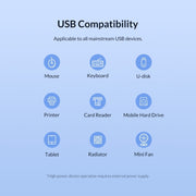 HUB USB 3.0 Onten 8107 con lettore di schede CF SD TF, 8107