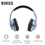 VJ033 Aggiornamento multifunzione Auricolare Bluetooth 5.0 Auricolare radio FM con microfono LED wireless stereo