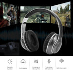 VJ033 Aggiornamento multifunzione Auricolare Bluetooth 5.0 Auricolare radio FM con microfono LED wireless stereo