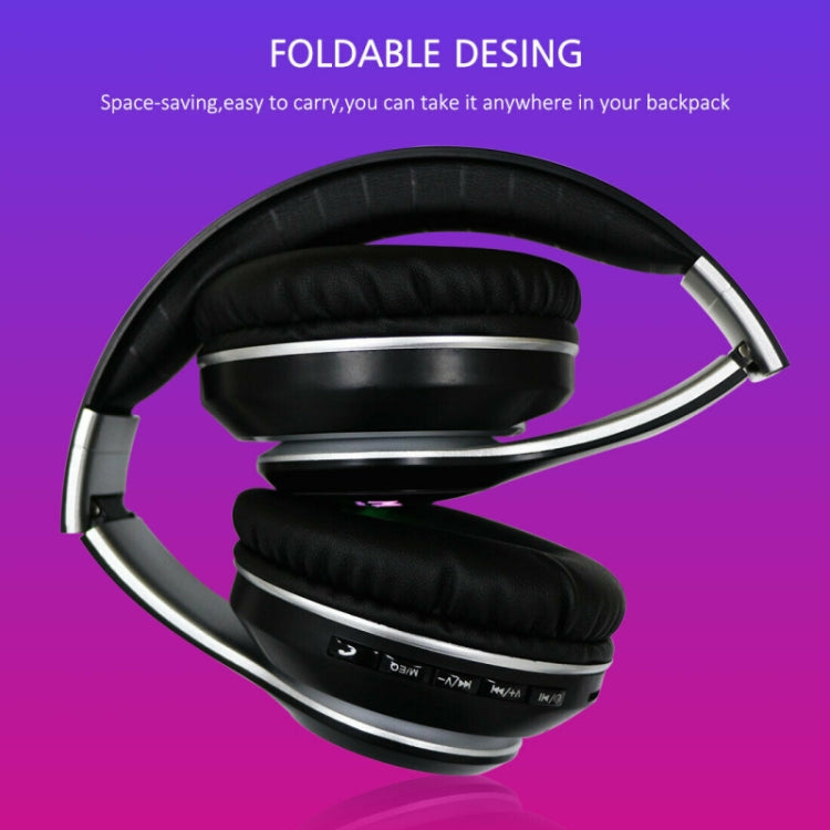 VJ033 Aggiornamento multifunzione Auricolare Bluetooth 5.0 Auricolare radio FM con microfono LED wireless stereo