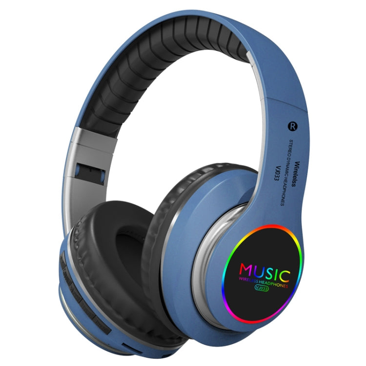 VJ033 Aggiornamento multifunzione Auricolare Bluetooth 5.0 Auricolare radio FM con microfono LED wireless stereo