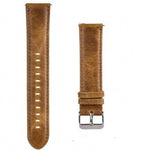 Per Huami 1s/Huami 2/Ticwatch1/Ticwatch Pro/Samsung Galaxy Watch 46mm/Samsung S3/Huawei Watch 2 Pro/Huawei GT/Huawei Glory Magic Cinturino in pelle bovina con motivo Crazy Horse, Light Brown, Dark Brown