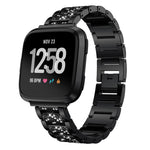 Per Huami 1/Huami 2/Ticwatch1/Ticwatch Pro/Samsung Galaxy Watch 46mm/Samsung S3/Huawei Watch2 Pro/Huawei GT/Huawei Glory Magic Full Diamond Modelli con inserto in metallo Cinturino universale da 22 mm, Black, Silver, Gold, Rose Gold