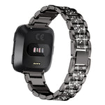 Per Huami 1/Huami 2/Ticwatch1/Ticwatch Pro/Samsung Galaxy Watch 46mm/Samsung S3/Huawei Watch2 Pro/Huawei GT/Huawei Glory Magic Full Diamond Modelli con inserto in metallo Cinturino universale da 22 mm, Black, Silver, Gold, Rose Gold