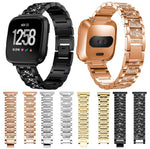 Per Huami 1/Huami 2/Ticwatch1/Ticwatch Pro/Samsung Galaxy Watch 46mm/Samsung S3/Huawei Watch2 Pro/Huawei GT/Huawei Glory Magic Full Diamond Modelli con inserto in metallo Cinturino universale da 22 mm, Black, Silver, Gold, Rose Gold