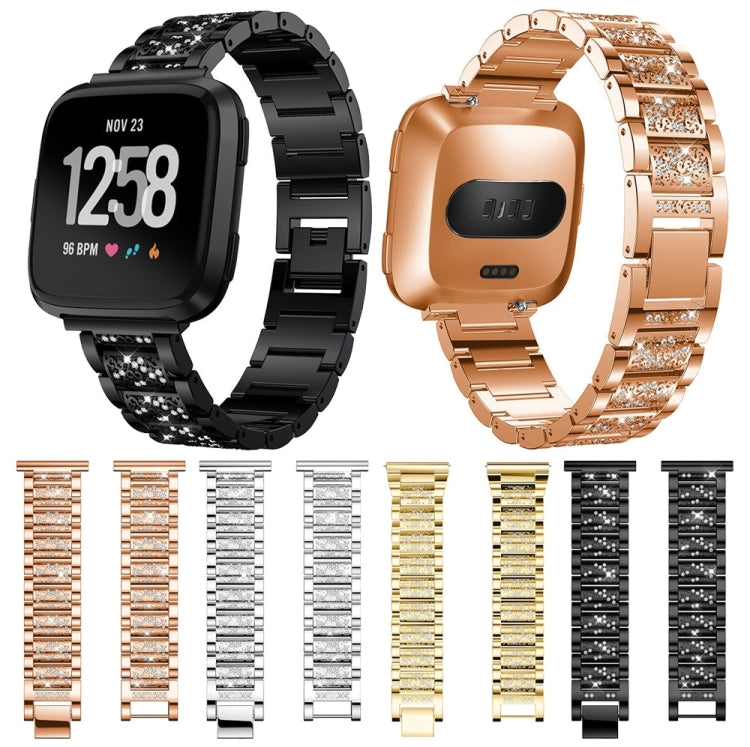 Per Huami 1/Huami 2/Ticwatch1/Ticwatch Pro/Samsung Galaxy Watch 46mm/Samsung S3/Huawei Watch2 Pro/Huawei GT/Huawei Glory Magic Full Diamond Modelli con inserto in metallo Cinturino universale da 22 mm, Black, Silver, Gold, Rose Gold