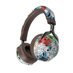 VJ086 Auricolare per graffiti Auricolare Bluetooth per sport senza fili Auricolare con stampa a colori per il trasferimento dell'acqua, supporto TF, FM