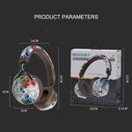 VJ086 Auricolare per graffiti Auricolare Bluetooth per sport senza fili Auricolare con stampa a colori per il trasferimento dell'acqua, supporto TF, FM