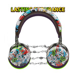 VJ086 Auricolare per graffiti Auricolare Bluetooth per sport senza fili Auricolare con stampa a colori per il trasferimento dell'acqua, supporto TF, FM