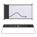 Onten 95109 Da Tipo C a HDMI + VGA + RJ45 + USB 3.0 x 2 Adattatore multifunzione 11 in uno e base per computer