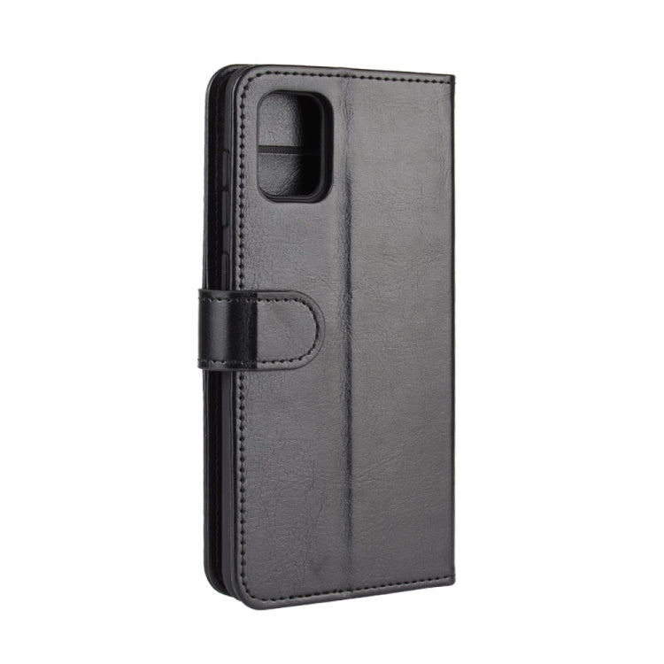 Per Galaxy A31 R64 Texture Custodia protettiva a vibrazione orizzontale singola con supporto e slot per schede e portafoglio e cornice per foto, For Galaxy A31