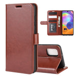 Per Galaxy A31 R64 Texture Custodia protettiva a vibrazione orizzontale singola con supporto e slot per schede e portafoglio e cornice per foto, For Galaxy A31