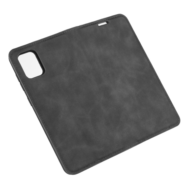 Per Galaxy A31 Custodia in pelle con ventosa magnetica per affari retro-pelle con supporto, slot per carte e portafoglio, For Galaxy A31