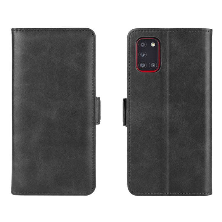 Per Galaxy A31 Custodia in pelle a vibrazione orizzontale con fibbia magnetica a doppio lato con supporto, slot per schede e portafoglio, For Galaxy A31