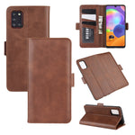 Per Galaxy A31 Custodia in pelle a vibrazione orizzontale con fibbia magnetica a doppio lato con supporto, slot per schede e portafoglio, For Galaxy A31
