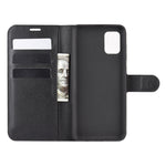 Per Galaxy A31 Litchi Texture Custodia protettiva a vibrazione orizzontale con supporto e slot per schede e portafoglio, For Galaxy A31