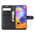 Per Galaxy A31 Litchi Texture Custodia protettiva a vibrazione orizzontale con supporto e slot per schede e portafoglio, For Galaxy A31