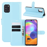 Per Galaxy A31 Litchi Texture Custodia protettiva a vibrazione orizzontale con supporto e slot per schede e portafoglio, For Galaxy A31