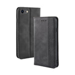 Per iPhone SE (2020) Custodia in pelle a vibrazione orizzontale con struttura retrò Crazy Horse con fibbia magnetica, con supporto e slot per schede e cornice per foto, For iPhone SE 2022 / SE 2020
