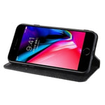 Per iPhone SE (2020) Custodia in pelle a vibrazione orizzontale con struttura retrò Crazy Horse con fibbia magnetica, con supporto e slot per schede e cornice per foto, For iPhone SE 2022 / SE 2020