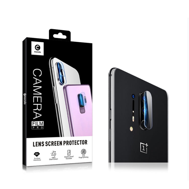 2 pz mocolo 0.15mm 9H 2.5D Bordo Tondo Obiettivo Fotocamera Posteriore Pellicola In Vetro Temperato, For Oneplus 8, For Oneplus 8 Pro