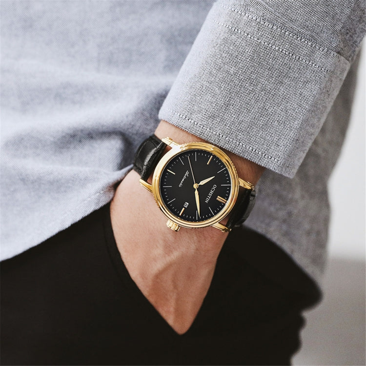 Ochstin 2024 Orologio meccanico automatico da uomo Calendario impermeabile Orologio da uomo meccanico da lavoro in pelle