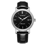 Ochstin 2024 Orologio meccanico automatico da uomo Calendario impermeabile Orologio da uomo meccanico da lavoro in pelle