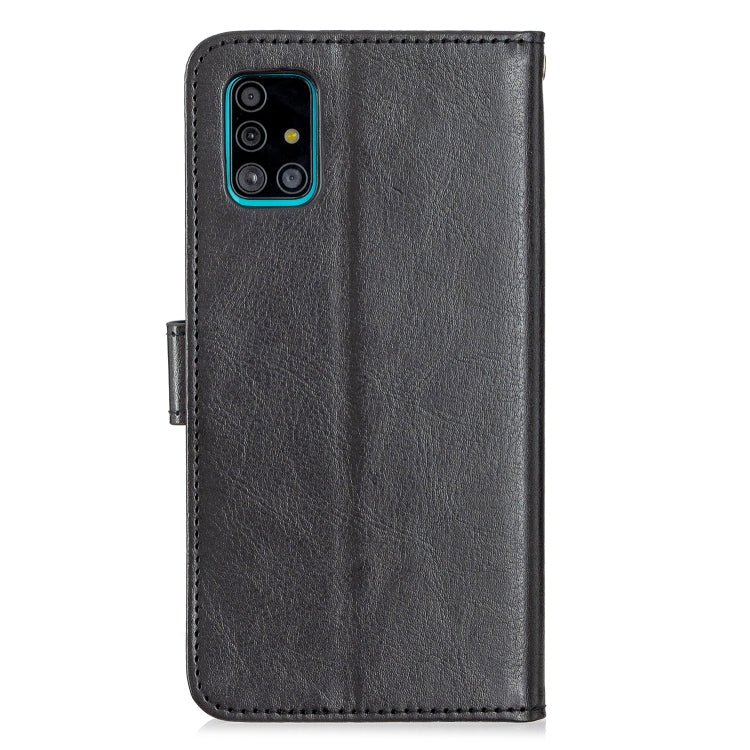 Per Galaxy A51 Custodia in pelle a vibrazione orizzontale Crazy Horse Texture con supporto e slot per schede e portafoglio e cornice per foto, For Galaxy A51
