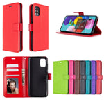 Per Galaxy A51 Custodia in pelle a vibrazione orizzontale Crazy Horse Texture con supporto e slot per schede e portafoglio e cornice per foto, For Galaxy A51