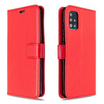 Per Galaxy A51 Custodia in pelle a vibrazione orizzontale Crazy Horse Texture con supporto e slot per schede e portafoglio e cornice per foto, For Galaxy A51