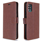 Per Galaxy A51 Custodia in pelle a vibrazione orizzontale Crazy Horse Texture con supporto e slot per schede e portafoglio e cornice per foto, For Galaxy A51